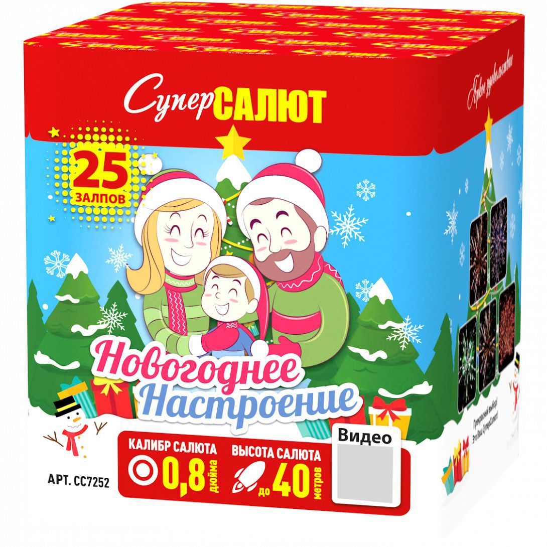 Фейервкрк "Новогоднее настроение" 25 залпов