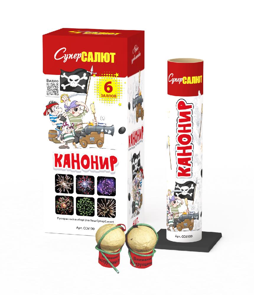 Фейерверк "Канонир" 6 залпов